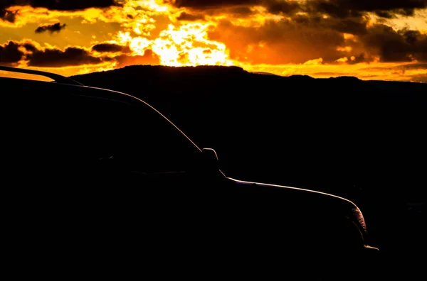 Paisaje Titulado Esquema Naranja — Foto de Stock