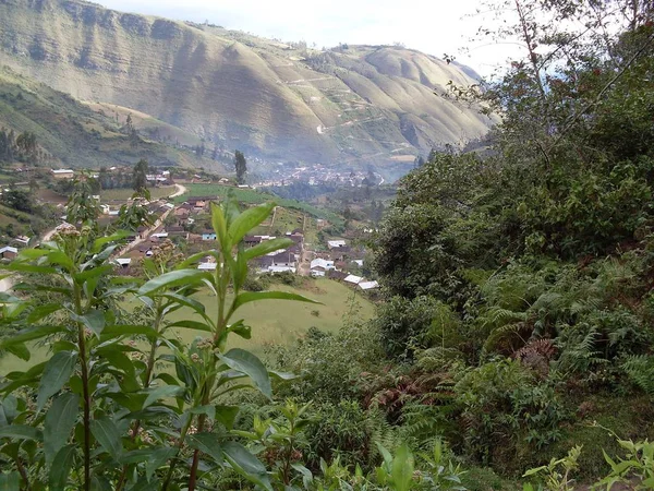 Veduta Panoramica Della Città Leymebamba Durante Passeggiata Museo — Foto Stock