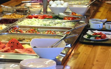 otelde yemek büfesi, yemek odası