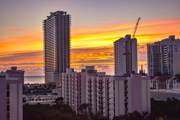 Sunset in Sunny Isle Beach Florida