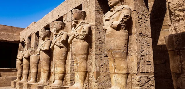 Statues Des Pharaons Égypte Ancienne — Photo