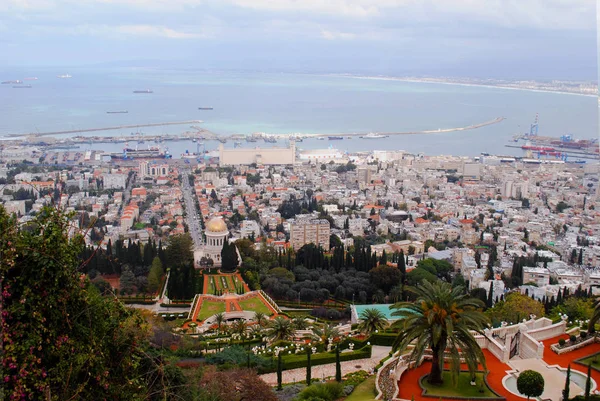 Panorama Ville Haifa Israël — Photo