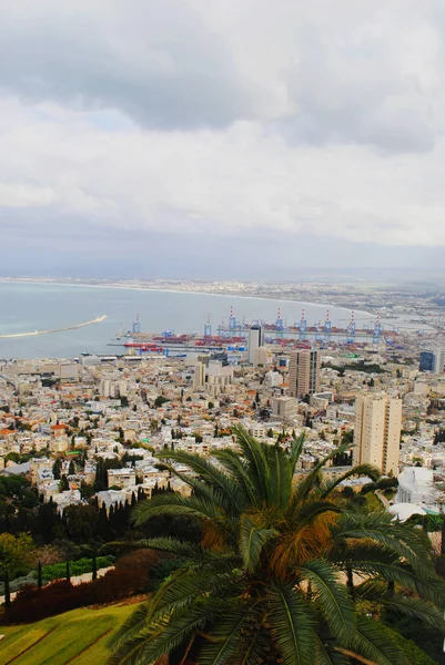 Vue Panoramique Ville Haïfa Israël — Photo