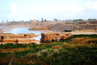 Eski şehir, Caesarea, İsrail kazıgörünümü