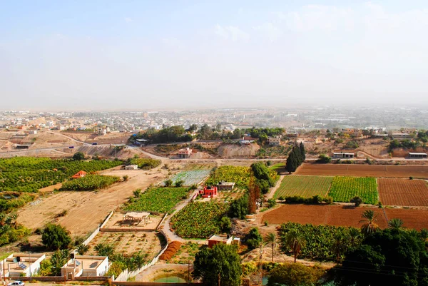 Pohled Kamenné Útesy Jericho Valley Pohled Palestinskou Samosprávu — Stock fotografie