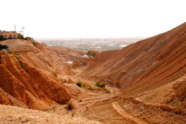 Widok Kamienne Klify Dolinę Jericho Widok Władzę Palestyńską — Zdjęcie stockowe