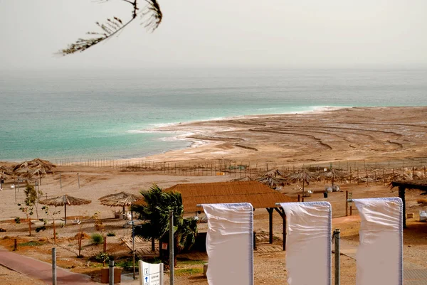 Vue Sur Plage Mer Morte Israël — Photo