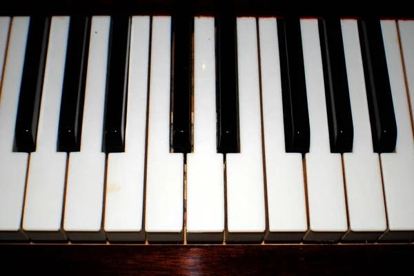 Teclado Para Piano Piano Arte Musical — Foto de Stock