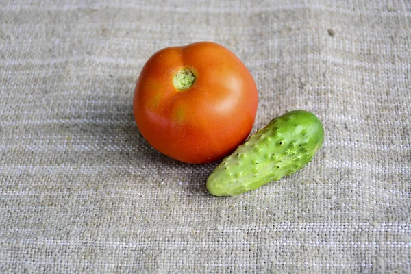 Legumes Frescos Tomates Pepinos — Fotografia de Stock