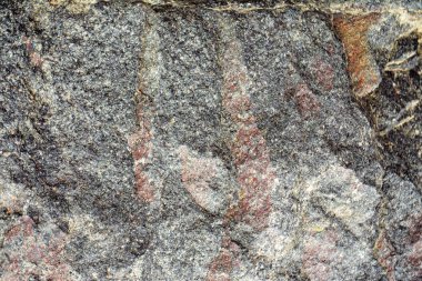 Doğal taş granit. Granit doku, granit arka plan, dekoratif tasarım, tasarımcılar için bir araç. Kaplama malzemesi, dikişsiz sert yüzey