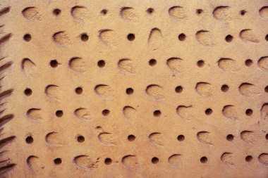 Çimento sıvalı taş duvar. Doku, tasarım, arka plan.