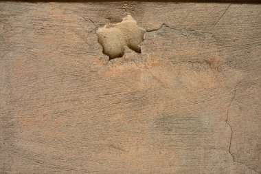 Çimento sıvalı taş duvar. Doku, tasarım, arka plan.