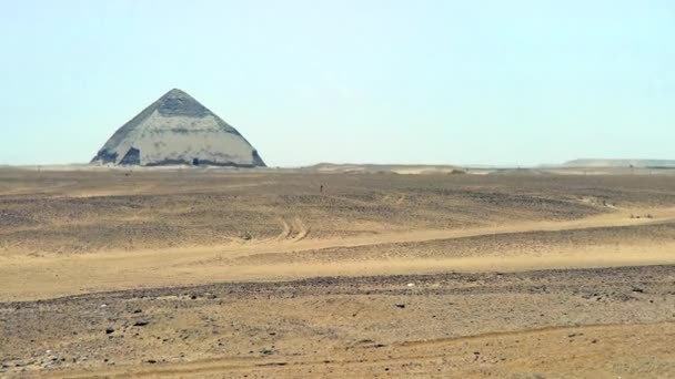 Pyramide Courbée Senefru Dahshur Égypte Timelapse Cgi — Video