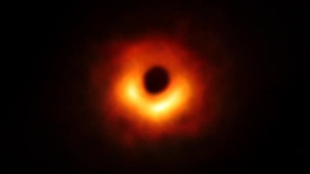 Cgi Black Hole Based First Black Hole Image Event Horizon — стокове відео