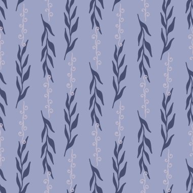 Grafik yaprakları ile Dikişsiz çiçek deseni