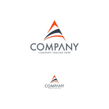 Modern düz ikinci A logosu