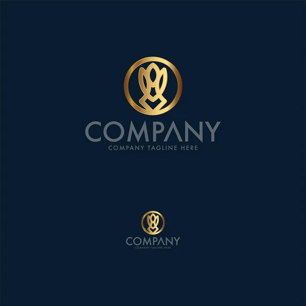 Królik Motyl Kreatywnych Logo Firmy Szablon Projektu Jest Logo Iconic — Wektor stockowy