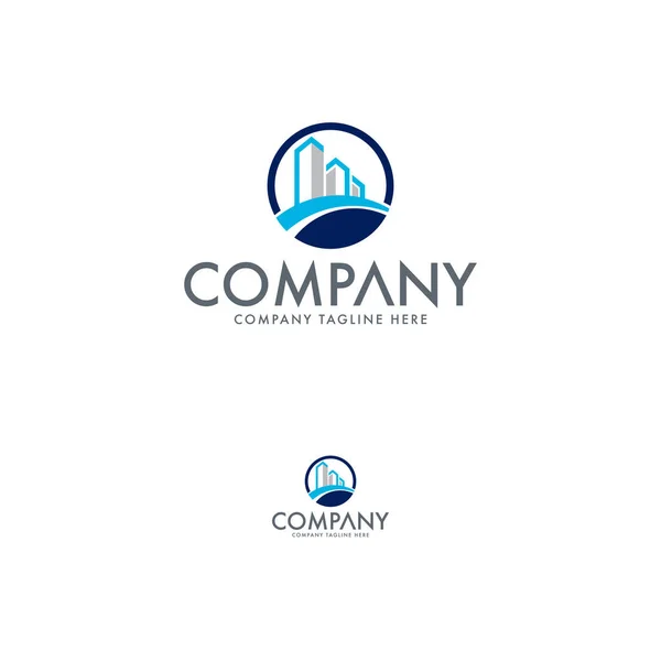 Real Estate Logo Design — Stock Vector