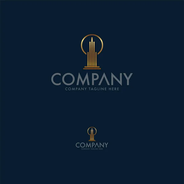 Modern Fastigheter Creative Business Logo Design Mall Designelement För Vektor — Stock vektor