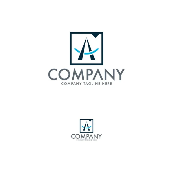 Carta Criativa Modelos Logotipo — Vetor de Stock
