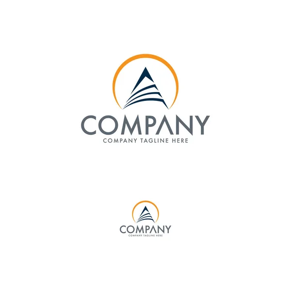 Carta Logotipo Deign Template — Vetor de Stock