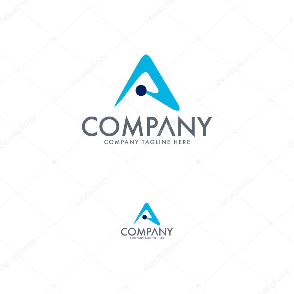 Modern Letter A Logo. Elite and modern logo. Lettering logo design vector