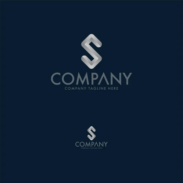 Modelo Design Logotipo Carta —  Vetores de Stock