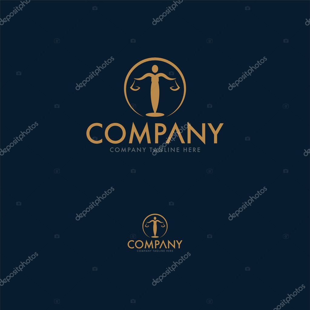 Luxury Lawyer Logo Design Template