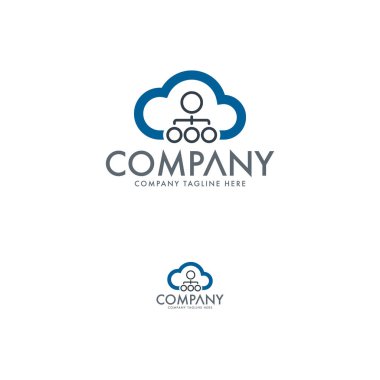Modern Bulutlar Logo Tasarım Şablonu