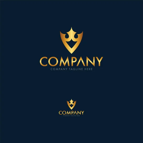 Luxury Royal Logo Design Template — Stock Vector