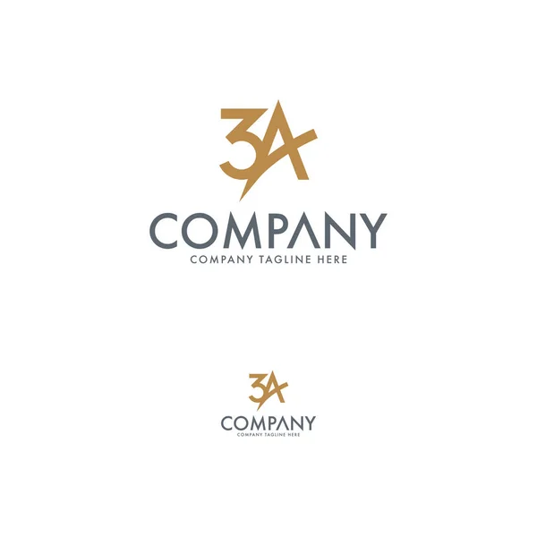 Modern Mektup 3a Logo Tasarım Şablonu