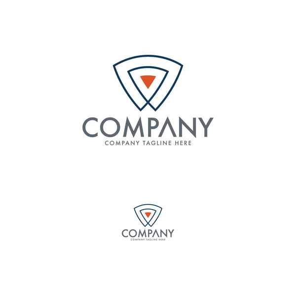 Szablon Modern Triangle Logo Design — Wektor stockowy
