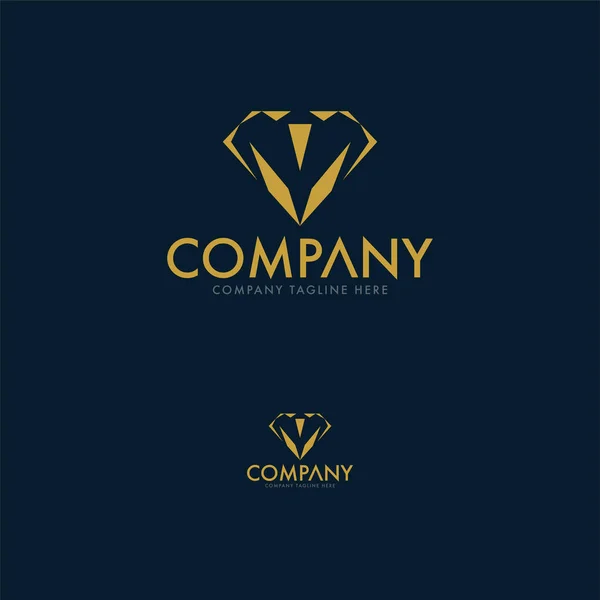 Luxury Jewellery Logo Template — Stock Vector