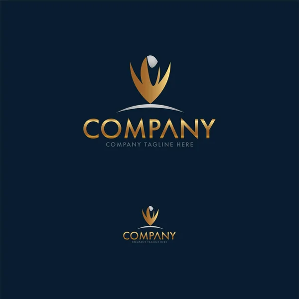 Luxury Jewellery Logo Design Template — Stock Vector