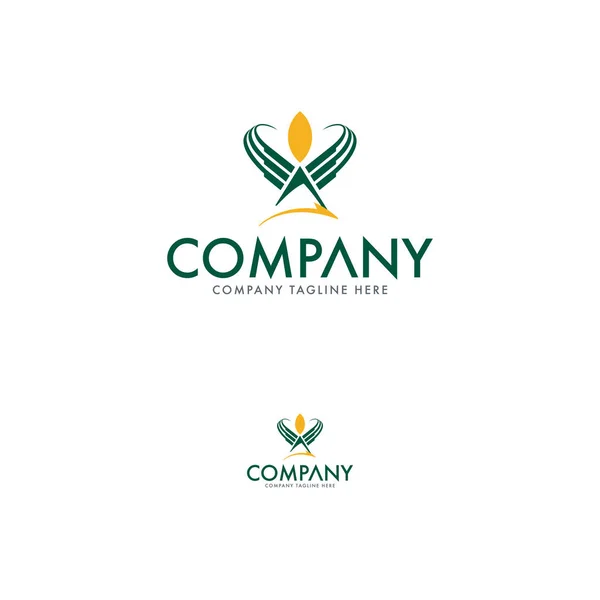 Modello Moderno Design Del Logo Agricolo — Vettoriale Stock