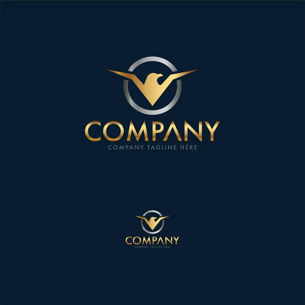 Creative Eagle Phoenix Logo Template — Stock Vector