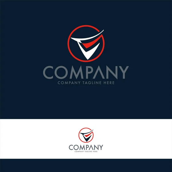 Lettera Creativa Modello Logo — Vettoriale Stock