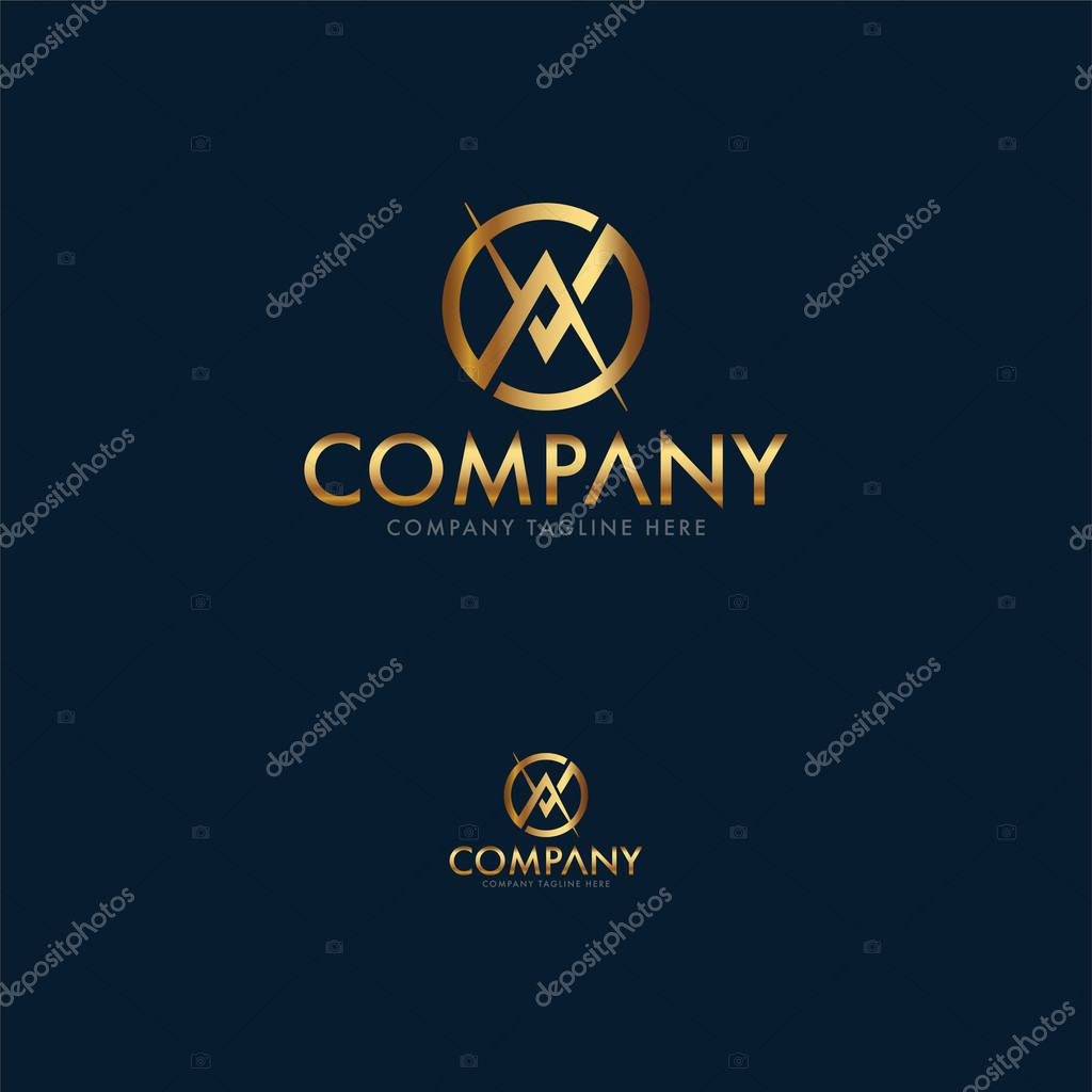 Luxury Letter A Logo Design Template
