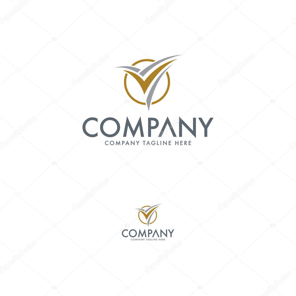 Creative Letter V Architecture Logo Template
