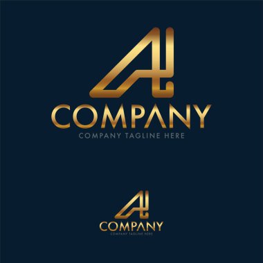 A Harfi Logo Tasarım Şablonu