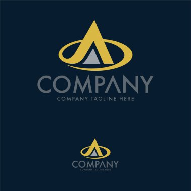 Yaratıcı Mektup Ab Logo Şablonu