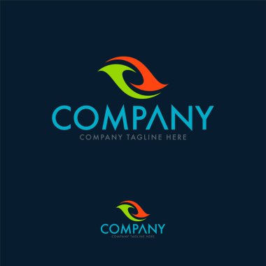Soyut Logo Şablonu. El logosu tasarım şablonu