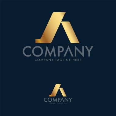 Lüks Mektup A Logo Tasarım Şablonu