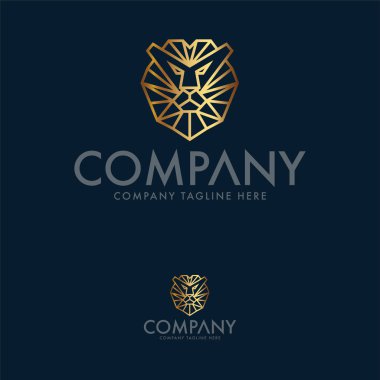 Lüks Aslan Logo Tasarım Şablonu