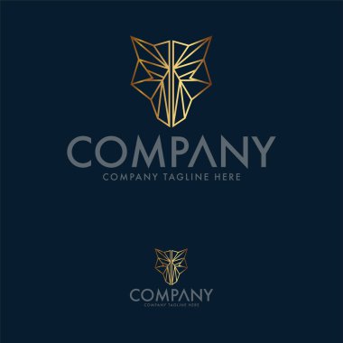 Lüks Wolf Logo Tasarım Şablonu