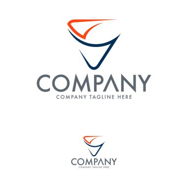 Modern Letter V Logo Tasarımı