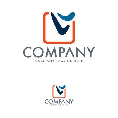 Yaratıcı Mektup V Logo Şablonu