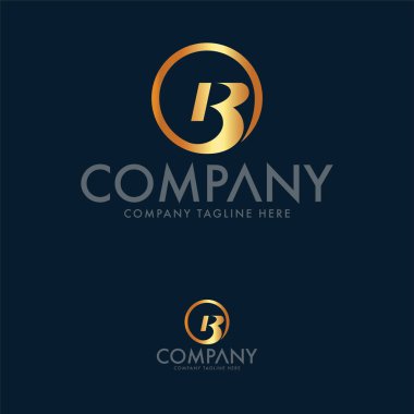Lüks Mektup B Logo Tasarım Şablonu