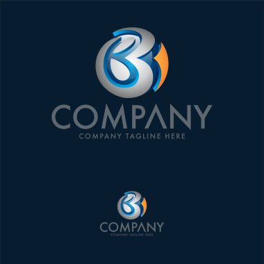 Yaratıcı 3d Harf B Logo Tasarımı