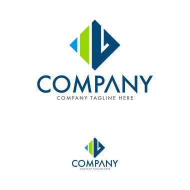 Yaratıcı Mektup B ve Emlak Logo Şablonu